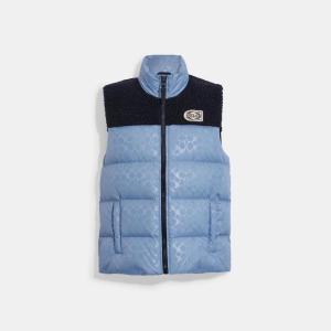 Coach Outlet Signature Colorblock Sherpa Puffer