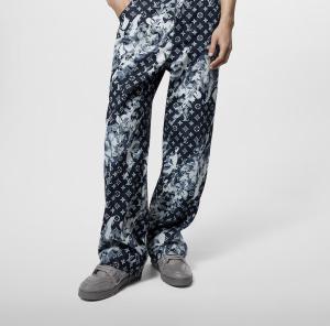 Monogram Printed Denim Pants