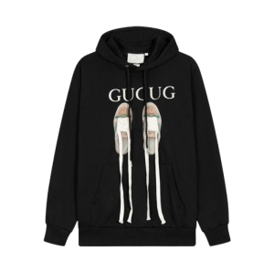 GUCCI BLACK SHOE LACE PREMIUM SWEATSHIRT