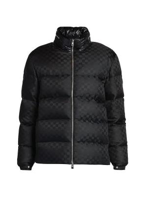 Moncler Men's Nijma Mongrammed Down Jacket in black