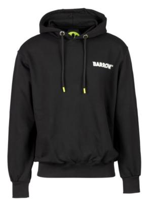 Barrow Black sweatshirt with hood and print