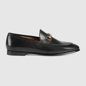 Gucci Women's Jordaan Horsebit Loafer, Black (Nero)