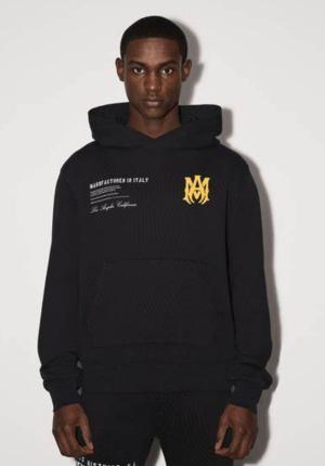 Amiri Men's Black Military Specs Stencil Hoodie