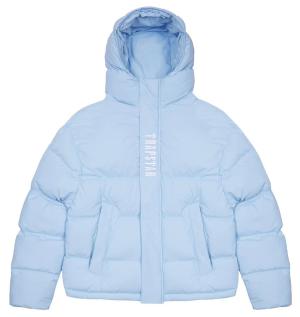 Trapstar Decoded Hooded Puffer Jacket 2.0 - Ice Blue