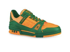 Green Orange Monogram Trainer