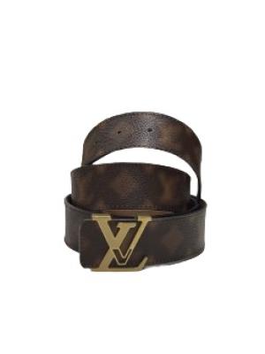 LV Initiales Belt Limited Edition Blurry Monogram Canvas Wide 85