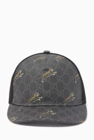 GUCCI GG Tiger Print Baseball Cap