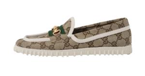 Gucci Driver With Horsebit Web 'Beige' 