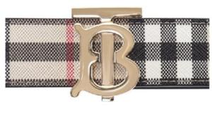 Burberry check belt