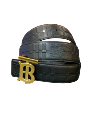 BURBERRY BLACK SIGNATURE UNISEX BELT