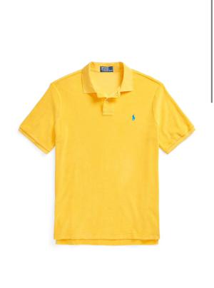 Polo Ralph Lauren Men Yellow Custom Fit Terry Polo Shirt