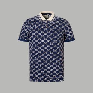 Gucci GG jacquard cotton polo shirt