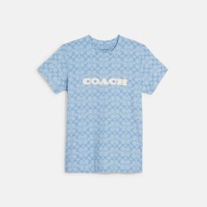 Coach Outlet Signature Chambray T-Shirt In Organic Cotton