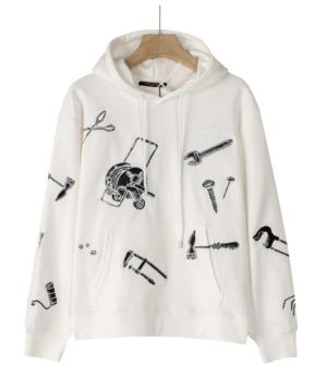 Men's Plus Size Jacquard Letter Knitted Crewneck 