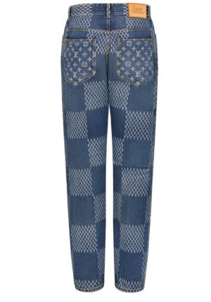 Louis Vuitton x Nigo Giant Damier Waves MNGM Denim Pants