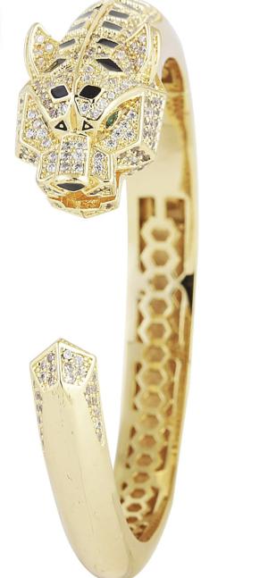 Dilan Jewels Happiness Collection Golden Color Panther Bracelet For unisex
