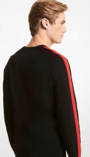 MICHAEL KORS Stretch Viscose Sweater with Typographic Print