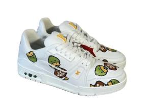 Louis Vuitton Nigo White Duck Logo Trainers