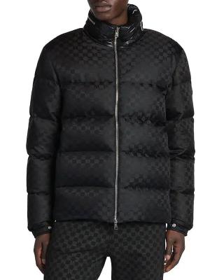 Moncler Men's Nijma Mongrammed Down Jacket in black