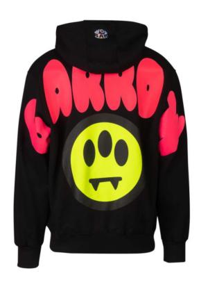 Barrow Black sweatshirt with hood and print