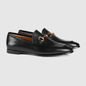 Gucci Women's Jordaan Horsebit Loafer, Black (Nero)