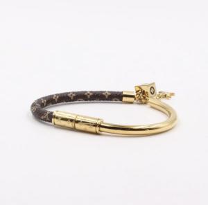 Bracelet Louis Vuitton leather half to half
