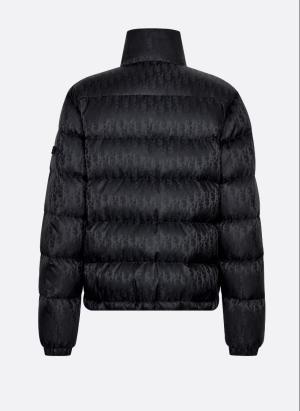 Dior Oblique Down Jacket Black Technical Jacquard Reference: 943C449A4462_C989
