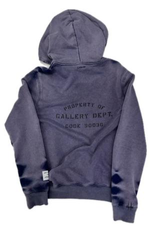 Lanvin x Gallery Dept. Logo Paint Hoodie Navy