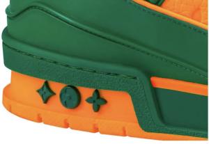 Green Orange Monogram Trainer