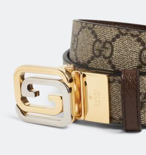 GUCCI  Squared Interlocking G Reversible Belt