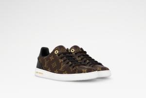 Louis Vuitton Brown/Black Monogram Canvas and Leather Low Top Sneakers 