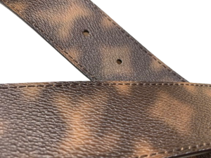 LV Initiales Belt Limited Edition Blurry Monogram Canvas Wide 85