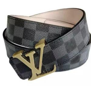 LV reversible belt, pure leather, brown, black colour