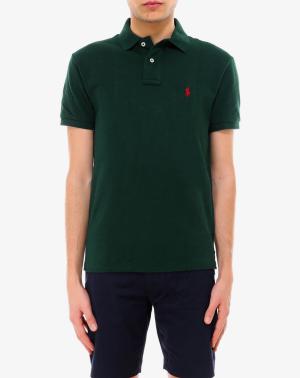 Polo Ralph Lauren Men Green Custom Fit Mesh Polo