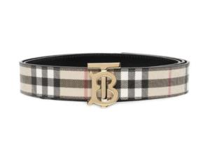 Burberry check belt