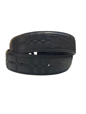 BURBERRY BLACK SIGNATURE UNISEX BELT