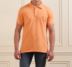 Polo Ralph Lauren Men orange Custom Fit Mesh Polo
