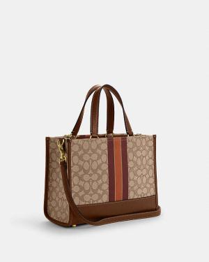 COACH Dempsey Carryall Bag In Signature Jacquard With Stripe And Coach Patch