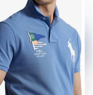 NWT Polo Ralph Lauren Men's Classic Fit PRL Yacht Club ,?& Big Pony Blue Large NWT Polo by Ralph Lauren