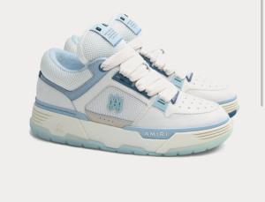 MA-1 White, Blue Low Top Sneakers