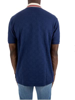 GG Supreme Blue embroidery  Polo Shirt