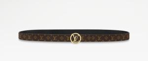 LV brown colour reversible belt