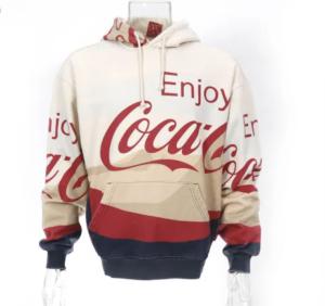 KITH x Coca Cola Crossover Moutains Logo hooded Drawstring Unisex Cream Yellow 