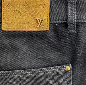 Louis Vuitton Black Monogram Carpenter Pants