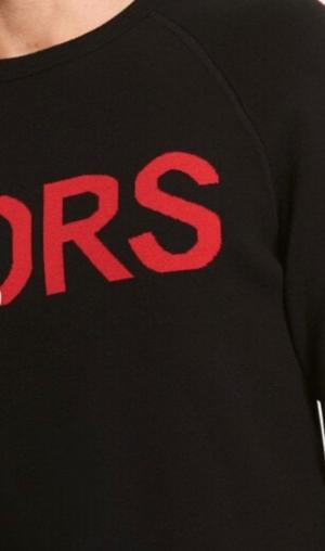 MICHAEL KORS Stretch Viscose Sweater with Typographic Print