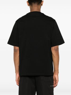 Prada Jersey Logo T-Shirt Black Cotton 