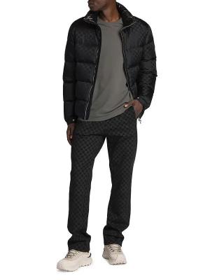 Moncler Men's Nijma Mongrammed Down Jacket in black