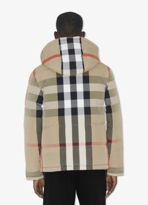 Reversible Check Puffer Jacket
