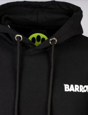 Barrow Black sweatshirt with hood and print