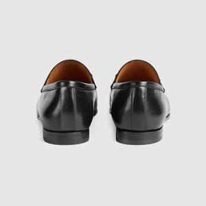 Gucci Women's Jordaan Horsebit Loafer, Black (Nero)